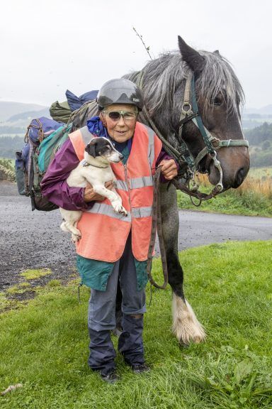 80-year-old woman completes annual 600-mile trek with her pony and dog